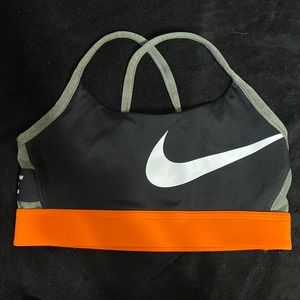 Black and Orange Racerback Bra